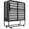 DE.SIKAIC Betten Schwarz / Metall / Modern Klappbett feldbett 90x200 cm Erwachsene Gästebett mit 10cm Schaumstoff Matratze Reisebett mit 4 Laufrollen