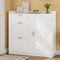 DE.SIKAIC contemporary / metall / white KIMENICH Schuhschrank schmal 30x100x104 cm – für 15 Paar