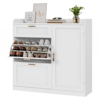 DE.SIKAIC contemporary / metall / white KIMENICH Schuhschrank schmal 30x100x104 cm – für 15 Paar