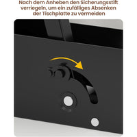 DE.SIKAIC Couchtisch Weiß / Holzwerkstoff / Modern 3-in-1 Multifunktionaler Couchtisch Höhenverstellbar Versteckte Aufbewahrung, Offenes Fach, Als Esstisch nutzbar, Weiß