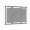DE.SIKAIC Hängeschränke Weiß / Holzwerkstoff / Modern Beleuchteter Badezimmer-Spiegelschrank Bad, 80 x 60 x 16 cm, Weiß