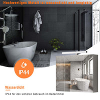 DE.SIKAIC Medizinschrank Weiß / MDF / Modern spiegelschrank Bad mit LED Beleuchtung,Steckdose und lichtschalter Badezimmer spiegelschrank mit 3 Türen,badschrank mit Spiegel,Hängeschrank,badspiegel,Weiß