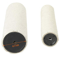 DE.SIKAIC Kratzbäume Hellgrau & Beige / Plüschstoffe / Modern Kratzbaum 126cm groß, Katzenbaum für Katzen stabil mit Sisal-Kratzstangen, 2 Aussichtsplattform