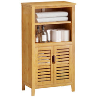 DE.SIKAIC Lagerregal Bambus / Bambus / Minimalistisch PRE-SALE Badezimmerschrank Bambus, 29 x 50 x 92,3 cm, Badschrank, Küchenschrank, multifunktional