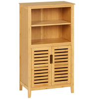 DE.SIKAIC Lagerregal Bambus / Bambus / Minimalistisch PRE-SALE Badezimmerschrank Bambus, 29 x 50 x 92,3 cm, Badschrank, Küchenschrank, multifunktional