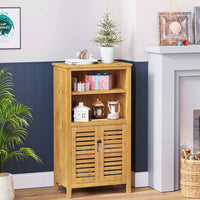 DE.SIKAIC Lagerregal Bambus / Bambus / Minimalistisch PRE-SALE Badezimmerschrank Bambus, 29 x 50 x 92,3 cm, Badschrank, Küchenschrank, multifunktional