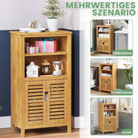DE.SIKAIC Lagerregal Bambus / Bambus / Minimalistisch PRE-SALE Badezimmerschrank Bambus, 29 x 50 x 92,3 cm, Badschrank, Küchenschrank, multifunktional