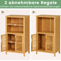DE.SIKAIC Lagerregal Bambus / Bambus / Minimalistisch PRE-SALE Badezimmerschrank Bambus, 29 x 50 x 92,3 cm, Badschrank, Küchenschrank, multifunktional