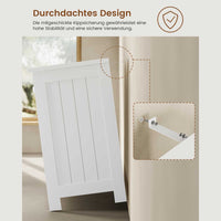 DE.SIKAIC Lagerschrank Weiß / Holzwerkstoff / Modern Badezimmerschrank mit Schublade und 3 verstellbare Ablagen, 90 x 30 x 60 cm, Weiß