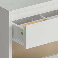 DE.SIKAIC Schminktische Weiß / Modern / Spanplatten Schminktisch mit Beleuchtung einstellbarer Helligkeit großem Spiegel großer Schublade